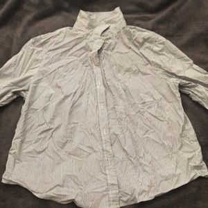 Striped button down shirt